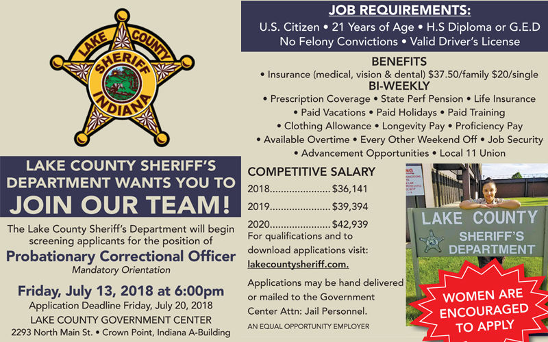 Now Hiring - Lake County Sheriff’s Department